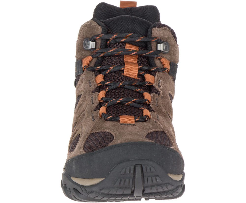 Kozaki Merrell Męskie Brązowe - Yokota 2 Mid Waterproof - 934872-TVB